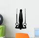 Gymnastics Silhouette Olympic Rings Wall Decal