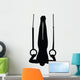 Gymnastics Silhouette Olympic Rings Wall Decal