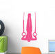 Gymnastics Silhouette Olympic Pink Wall Decal