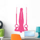 Gymnastics Silhouette Olympic Pink Wall Decal