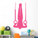 Gymnastics Silhouette Olympic Pink Wall Decal