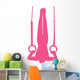 Gymnastics Silhouette Olympic Pink Wall Decal