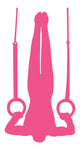 Gymnastics Silhouette Olympic Pink Wall Decal