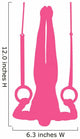 Gymnastics Silhouette Olympic Pink Wall Decal