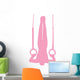 Gymnastics Silhouette Olympic Pink Wall Decal