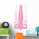 Gymnastics Silhouette Olympic Pink Wall Decal