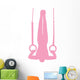 Gymnastics Silhouette Olympic Pink Wall Decal