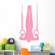 Gymnastics Silhouette Olympic Pink Wall Decal