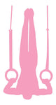 Gymnastics Silhouette Olympic Pink Wall Decal