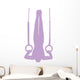 Gymnastics Silhouette Olympic Lavender Wall Decal