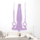 Gymnastics Silhouette Olympic Lavender Wall Decal