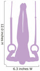 Gymnastics Silhouette Olympic Lavender Wall Decal