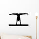 Gymnastics Silhouette Style Balance Beam Wall Decal