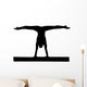 Gymnastics Silhouette Style Balance Beam Wall Decal
