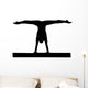 Gymnastics Silhouette Style Balance Beam Wall Decal