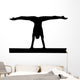 Gymnastics Silhouette Style Balance Beam Wall Decal