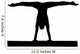 Gymnastics Silhouette Style Balance Beam Wall Decal