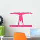 Gymnastics Silhouette Splits Pink Wall Decal