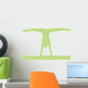 Gymnastics Silhouette Splits Green Wall Decal