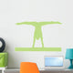 Gymnastics Silhouette Splits Green Wall Decal