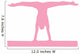 Gymnastics Silhouette Splits Pink Wall Decal