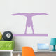Gymnastics Silhouette Splits Purple Wall Decal