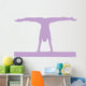 Gymnastics Silhouette Splits Purple Wall Decal