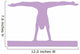 Gymnastics Silhouette Splits Purple Wall Decal