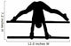Gymnastics Silhouette Style Front Flip Parallel Bars Wall Decal