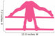 Gymnastics Parallel Bars Pink Wall Decal