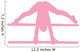 Gymnastics Silhouette Parallel Pink Wall Decal