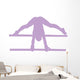 Gymnastics Silhouette Parallel Lavender Wall Decal