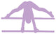 Gymnastics Silhouette Parallel Lavender Wall Decal