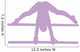 Gymnastics Silhouette Parallel Lavender Wall Decal