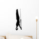 Gymnastics Silhouette Style Olympic Rings Wall Decal