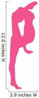 Gymnastics Silhouette Style Leg Stretch Wall Decal