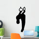 Gymnastics Silhouette Style Olympic Rings Wall Decal
