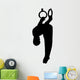 Gymnastics Silhouette Style Olympic Rings Wall Decal