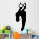 Gymnastics Silhouette Style Olympic Rings Wall Decal