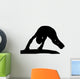 Gymnastics Silhouette Style Balance Beam Flip Wall Decal