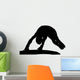 Gymnastics Silhouette Style Balance Beam Flip Wall Decal