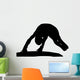 Gymnastics Silhouette Style Balance Beam Flip Wall Decal