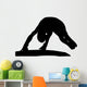 Gymnastics Silhouette Style Balance Beam Flip Wall Decal