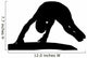 Gymnastics Silhouette Style Balance Beam Flip Wall Decal