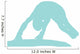 Gymnastics Silhouette Balance Beam Flip - Light Blue Wall Decal