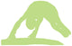 Gymnastics Silhouette Balance Beam Flip - Lime Green Wall Decal