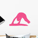 Gymnastics Silhouette Balance Beam Flip Wall Decal