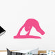 Gymnastics Silhouette Balance Beam Flip Wall Decal
