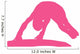 Gymnastics Silhouette Balance Beam Flip Wall Decal
