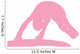Gymnastics Silhouette Balance Beam Flip - Pink Wall Decal